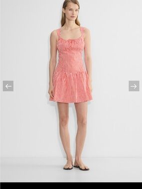 Aritzia Sunday Best Strudel dress, size S, red gingham, NWT